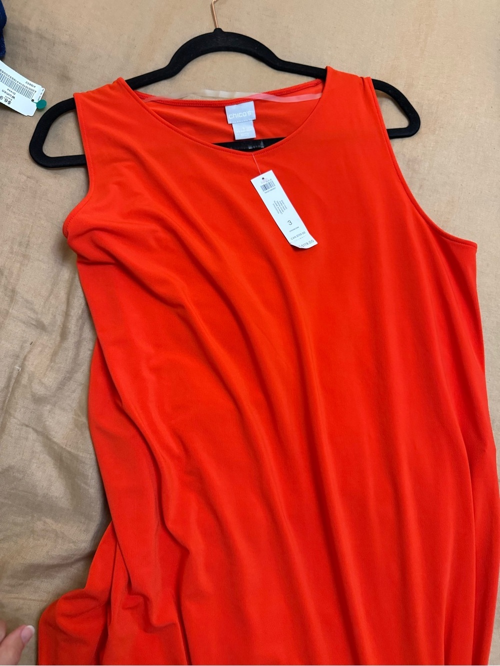 NEW Chicos Sleeveless Red Maxi Dress - Picture 8 of 11